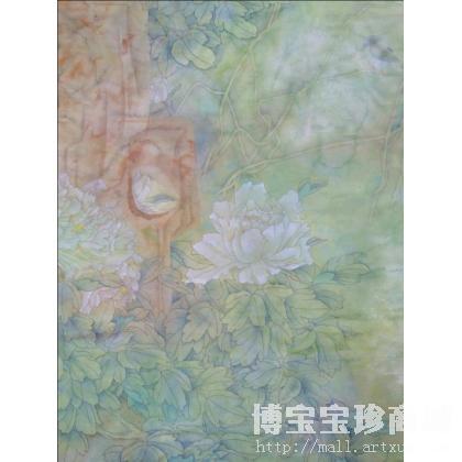 刘红伟工笔重彩 月色呓语 类别: 国画花鸟作品